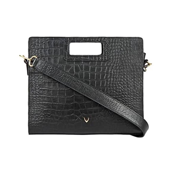Hidesign Leather Fashion Women's Briefcase Bag & Shoulder Bag with a Detachable & Adjustable Shoulder Strap - size ( 12"L x 11"H x 2"W )