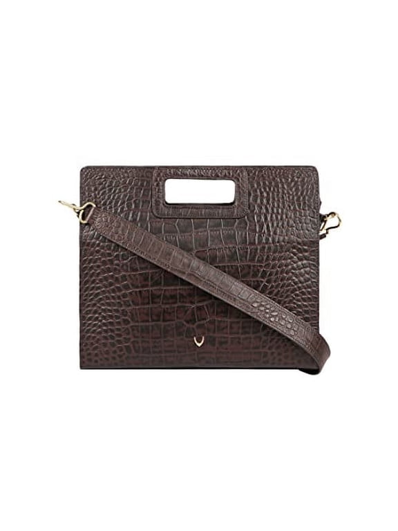 Leather Fashion Women's Briefcase Bag & Shoulder Bag with a Detachable & Adjustable Shoulder Strap - size ( 12"L x 11"H x 2"W )