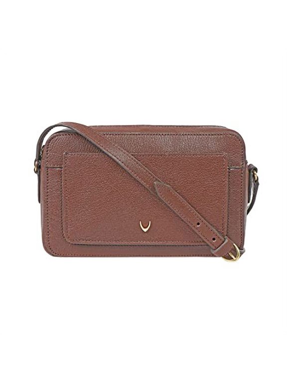 Unisex Leather Minimal Bag & Crossbody Bag with Adjustable & Detachable Shoulder Strap - size ( 9"L x 6"H x 8"W )
