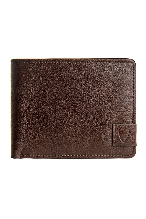 Vespucci Brown Buffalo Leather RFID-blocking Slim Bifold Wallet
