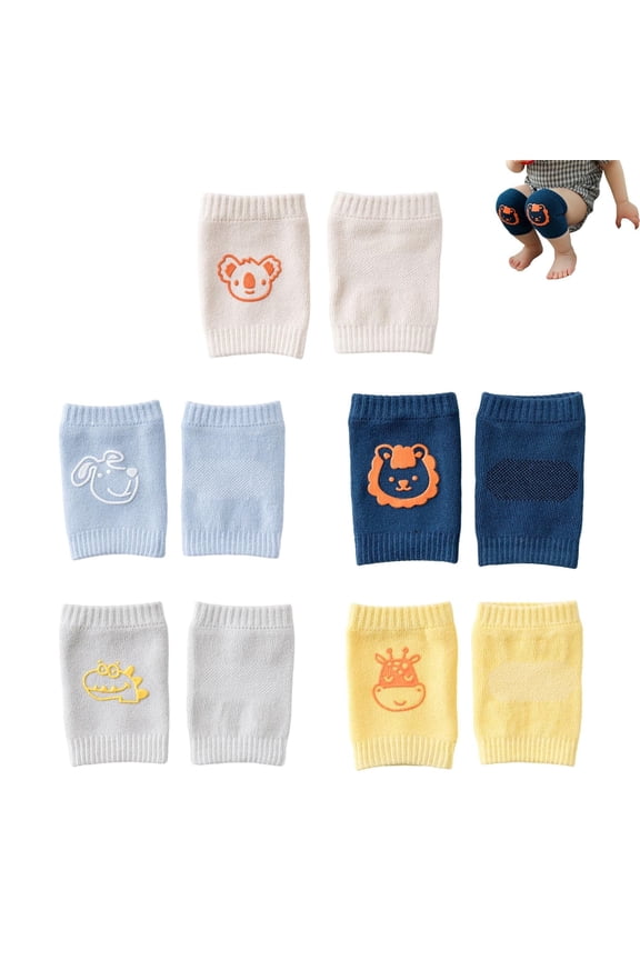 Baby Leg Sleeve for Crawling – Infant Kneepads, Adjustable Newborn Elastic Leg Knee Pads, Anti-Slip Leg Protector for Unisex Toddlers(5 Pairs)
