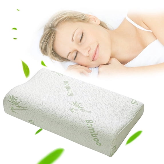 Hidetex Therapeutic Memory Foam Pillow - Ergonomic Cervical Support with Breathable Soft Washable Cover (50×30cm)