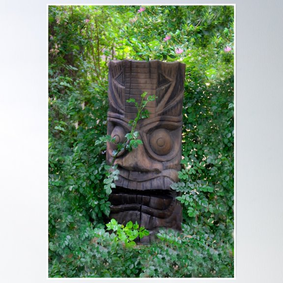 Hiding In The Woods Poster Wall Art, Modern Wall Decor, 8x12 UNFRAMED