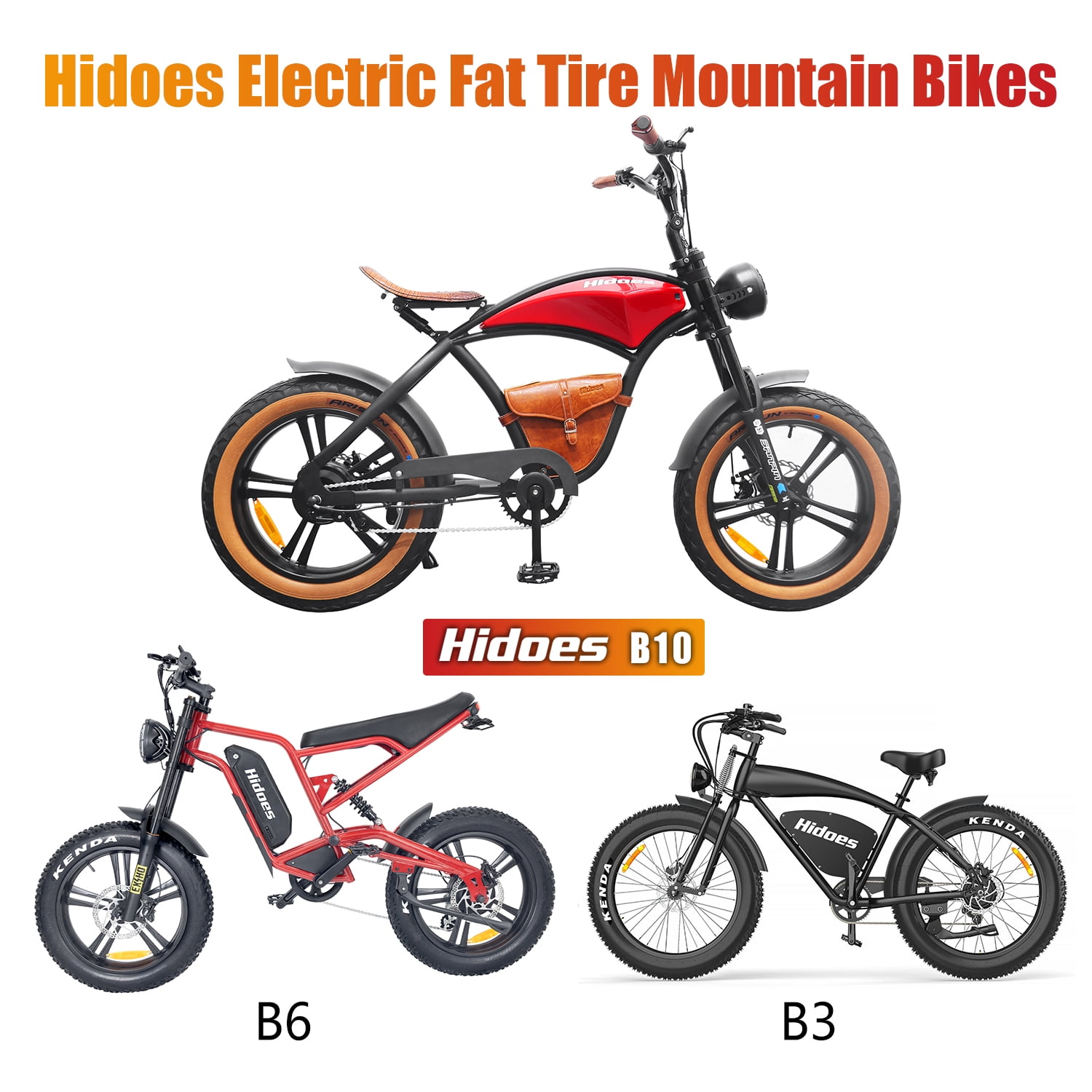 Hidoes B10 Electric Bike Adults Commuter E Bikes, Retro Ebike Adult