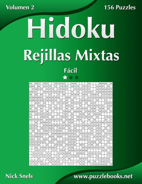 Hidoku Hidoku Rejillas Mixtas - Fácil - Volumen 2 - 156 Puzzles, Book 2, (Paperback)