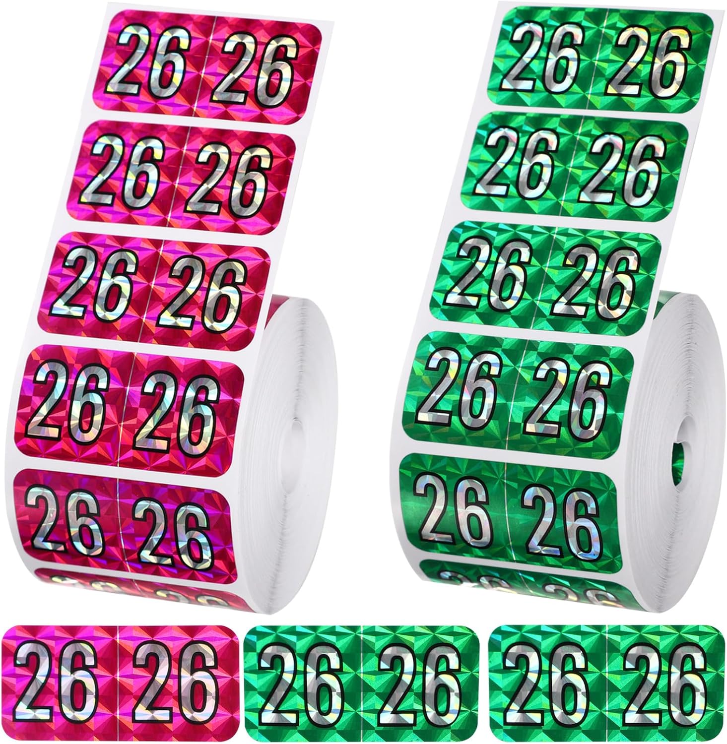 Hidove 1000pcs/ 2 Rolls 2026 Year Labels, 1.5x0.75 Inch File Folder ...