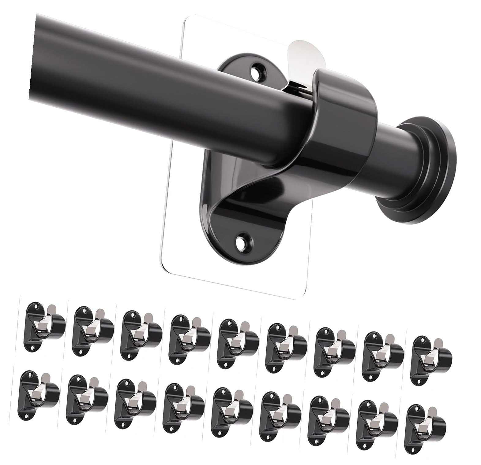 Renter Friendly Curtain Rod Holder