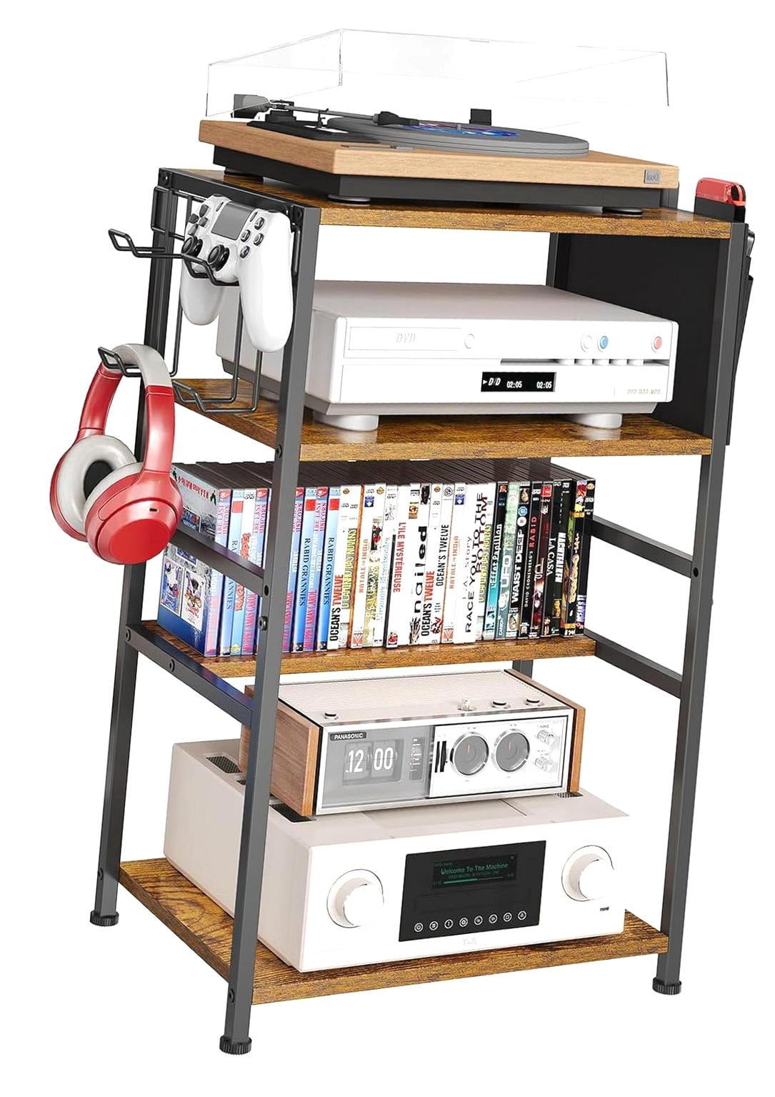 Picture Idea: Hidove 4 Tier Av Media Stand Console Stand With 4