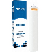 Hydro Guard Hdgt-CB5 Twist Activated Carbon Block Water Filter, 5 Micron, Stage 2 Pre-Filter, for Hdgt-45 Reverse Osmosis Systems
