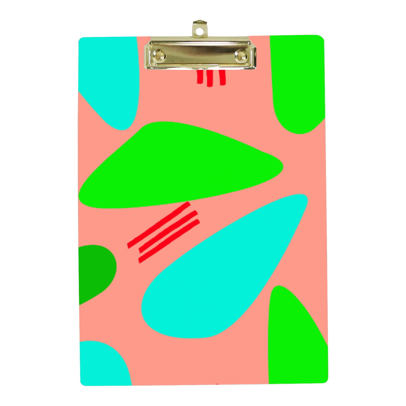 Hidove Acrylic Clipboard, Artistic Shapes New Fashion Seamless Pattern