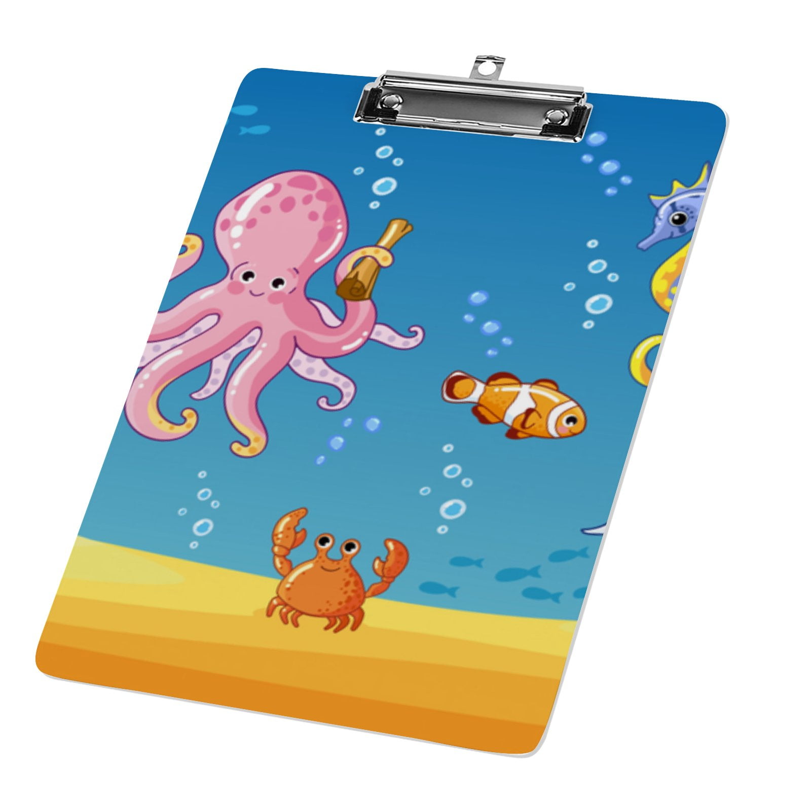 Hidove Acrylic Clipboard, Cute Cartoon Kids Style Characters Standard