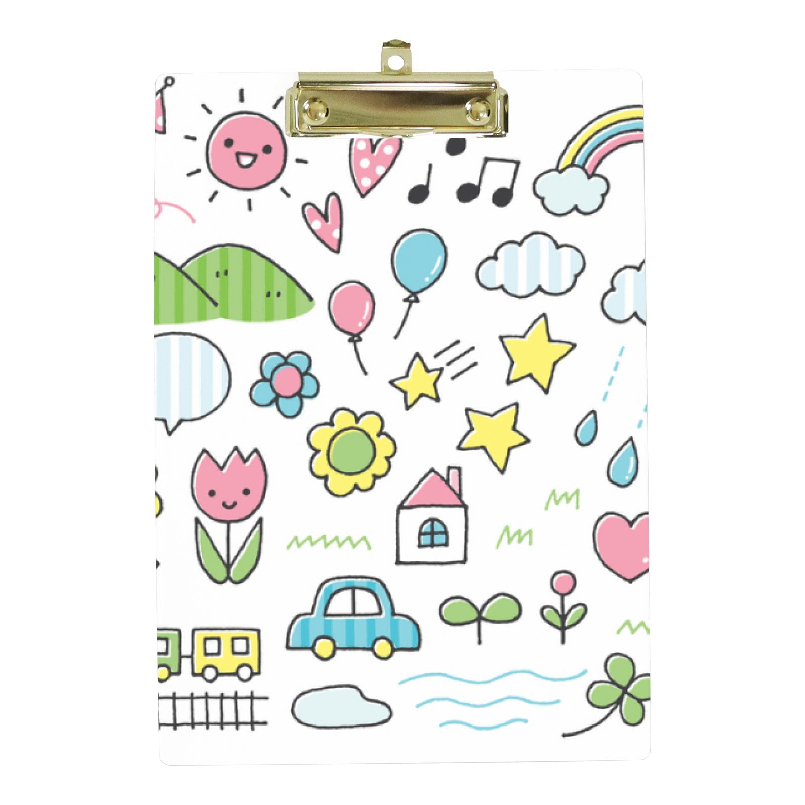 Hidove Acrylic Clipboard, Cute Colorful Standard A4 Letter Size