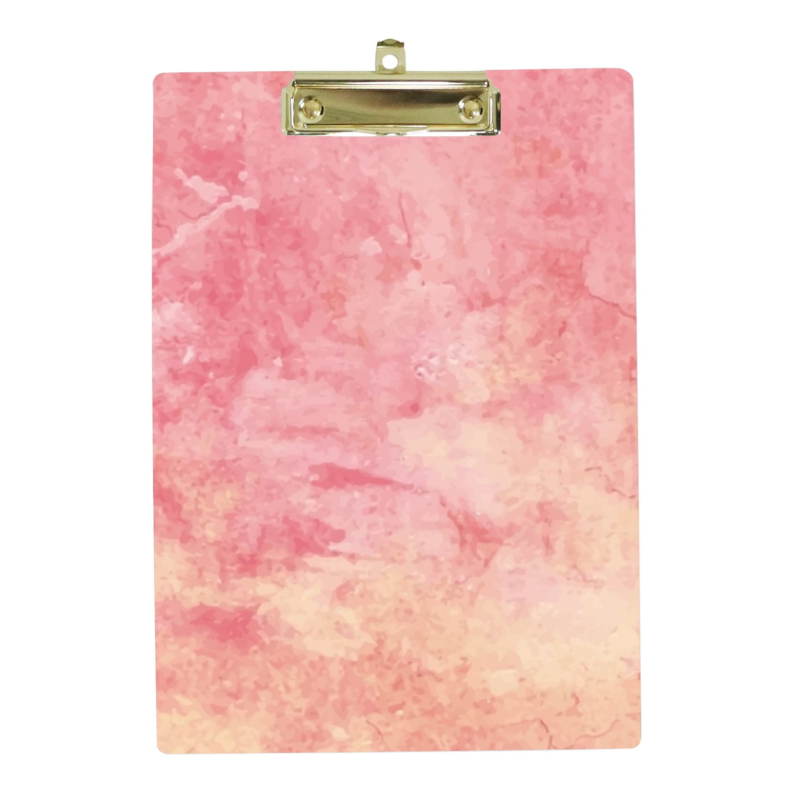 Hidove Acrylic Clipboard, Pink Watercolor Background Standard A4 Letter
