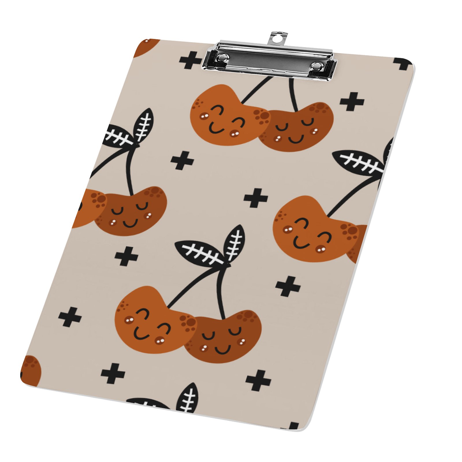 Hidove Acrylic Clipboard, Seamless Pattern with Cherry Standard A4 ...