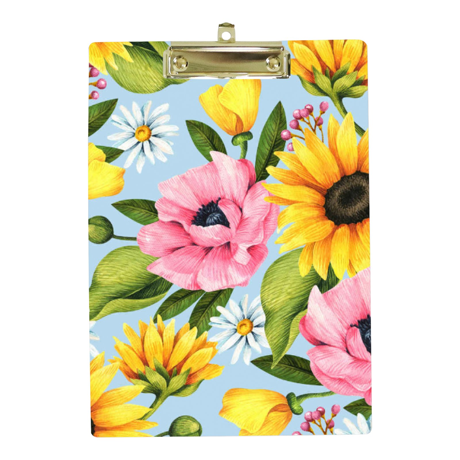 Hidove Acrylic Clipboard, Sunflower Standard A4 Letter Size Clipboards