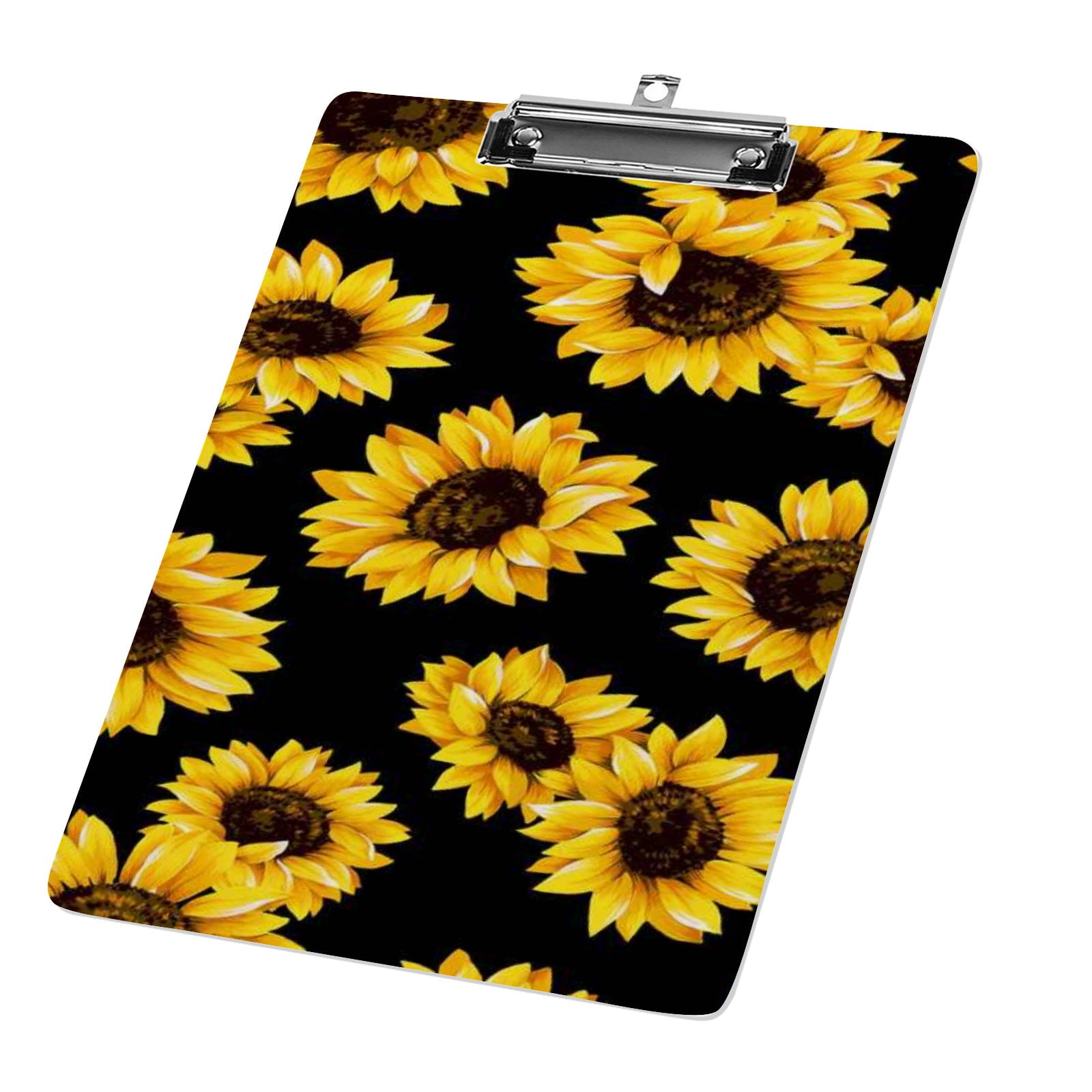 Hidove Acrylic Clipboard, Sunflowers Standard A4 Letter Size Clipboards