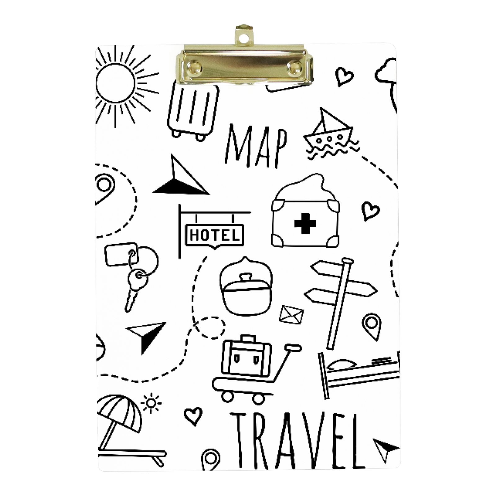 Hidove Acrylic Clipboard, Travel Style Standard A4 Letter Size