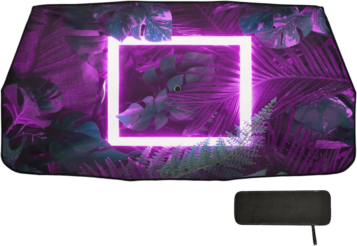 Hidove Car Windshield Sun Shade Umbrella,Fluorescent Color Pattern