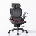 thumbnail image 1 of Sihoo B100 Se Office Chair, Dual-Back Ergonomic Chair, 2D Headrest & Flip-up Armrest, Soft Cotton Seat, Mesh Chair for Home Office & Gaming, 300lbs, Black, 1 of 16