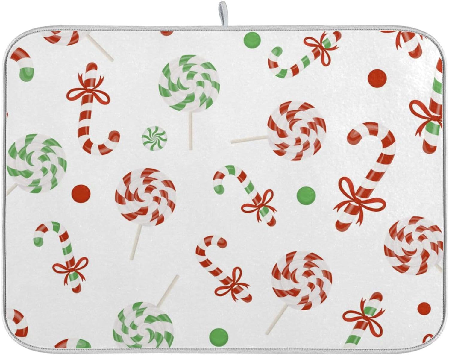Hidove Christmas Branches Dish Drying Mat Absorbent Reversible Drying