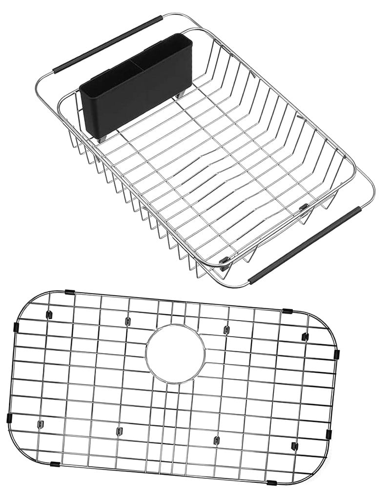 Hidove Expandable Dish Drying Rack Over The Sink Kitchen Sink Grate ...