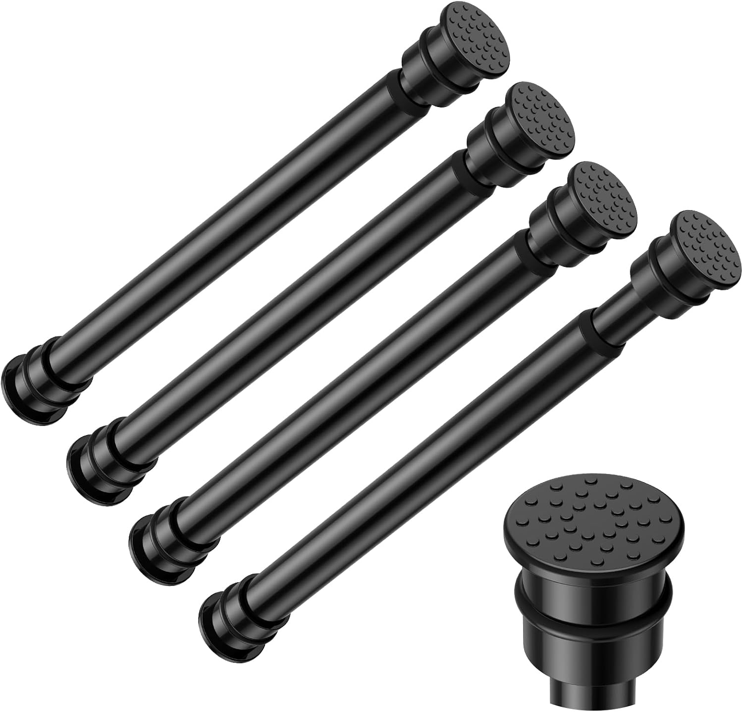 Hidove Fvonzon 4 Pack Small Tension Rods 8-12.5 Inch, Thin Tension ...