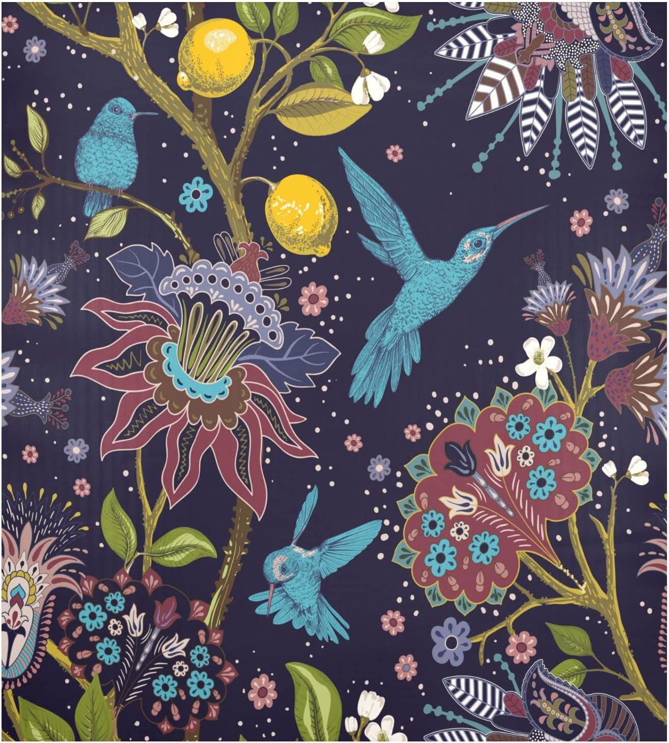 Hidove Hummingbird Garden Dishwasher Sticker, Refrigerator