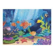 Hidove Jigsaw Puzzles for Adults, Seaworld , 500pcs Jigsaw Puzzles Kids Educational Intellectual Fun Family Decorative Wall Art Painting for Home DIY Gifts