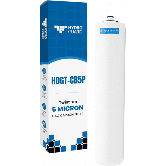 Hydro Guard Hdgt-Cb5P Twist Gac Carbon Post Filter 5-Micron Stage 4 Polishing for Hdgt-45 RO Systems