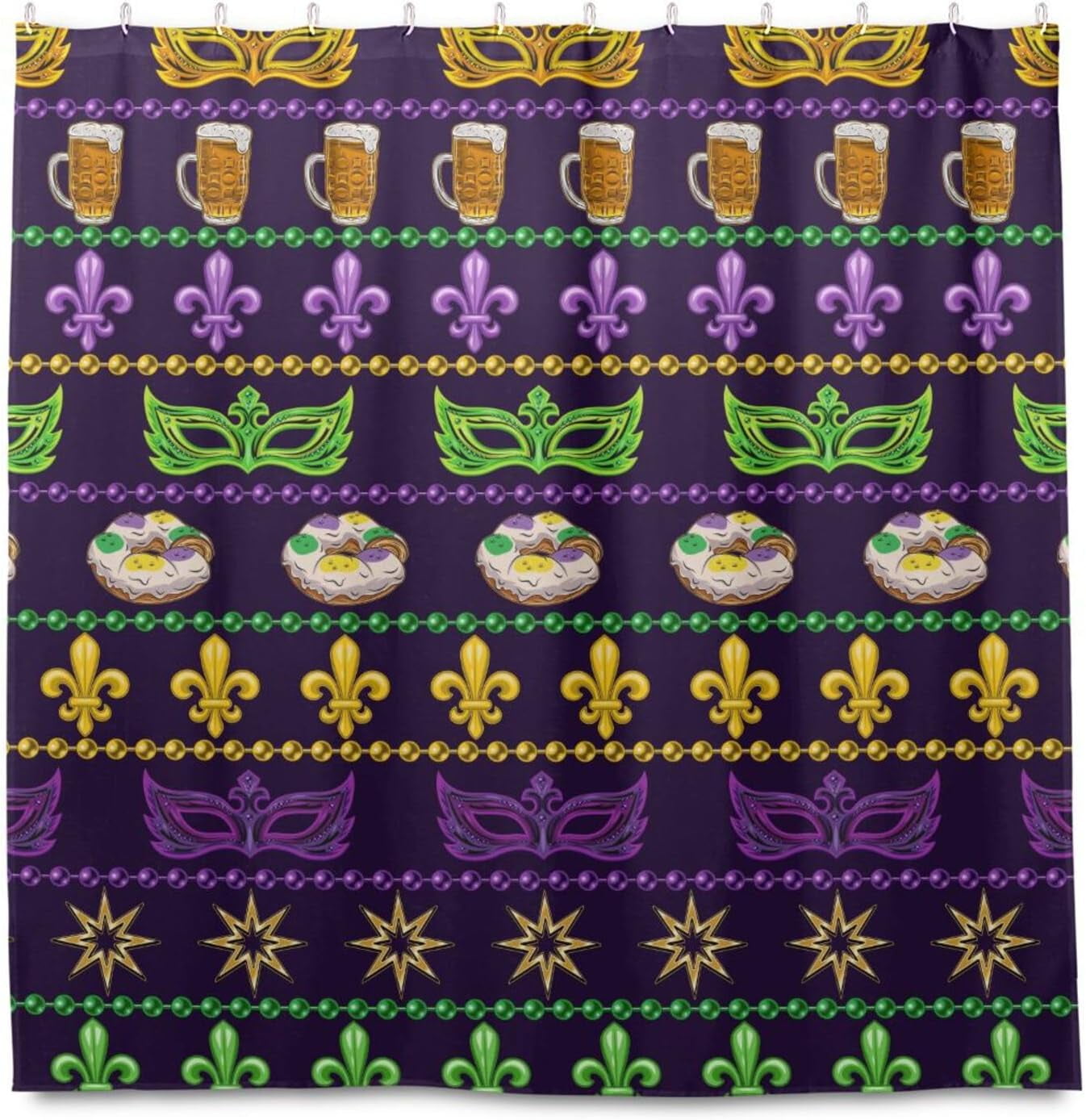 mardi gras curtain lights