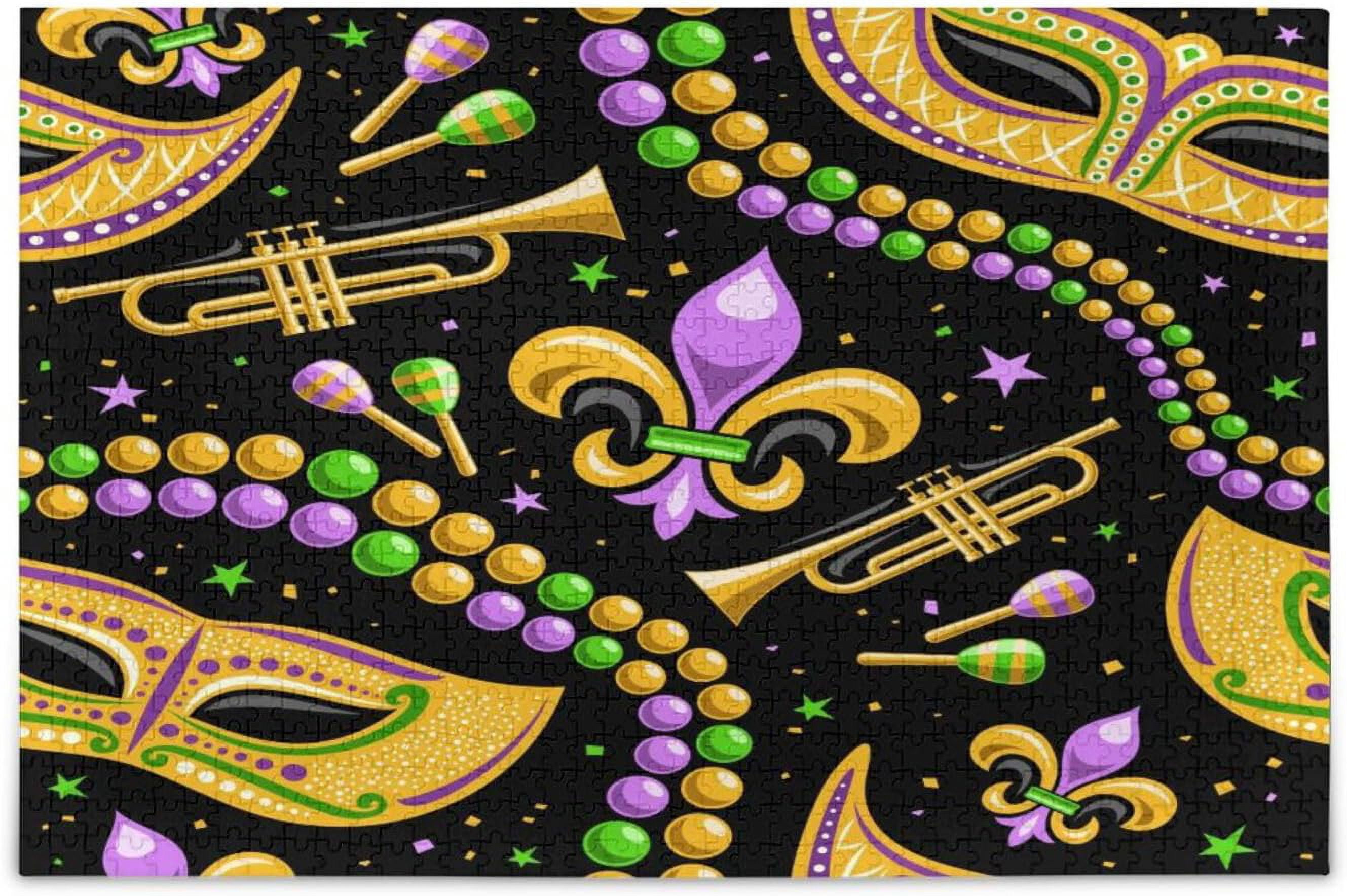 mardi gras puzzles for adults