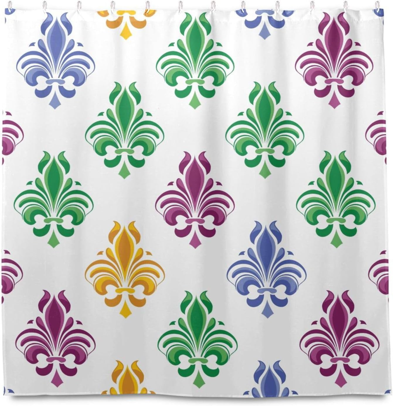 mardi gras bead curtain
