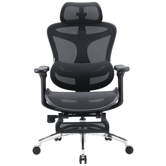 SIHOO C300 Computer Chair with Footrest，Gaming Chair with Soft 4D Armrests, Dynamic Lumbar Support and Swivel Office Chair