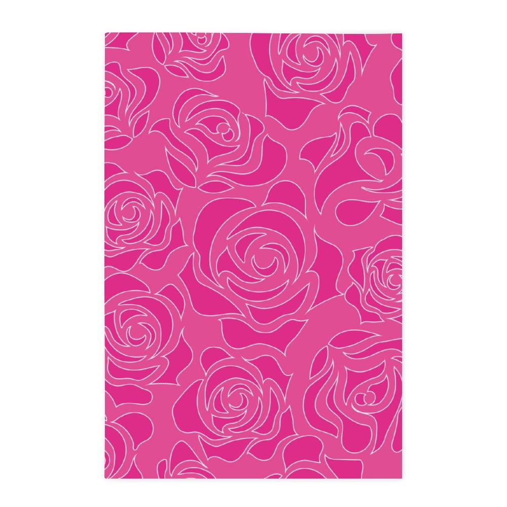 Hidove Poster Decorative Painting Wall Posters, Continuous Pattern of Rose Pattern 30x45cm Art