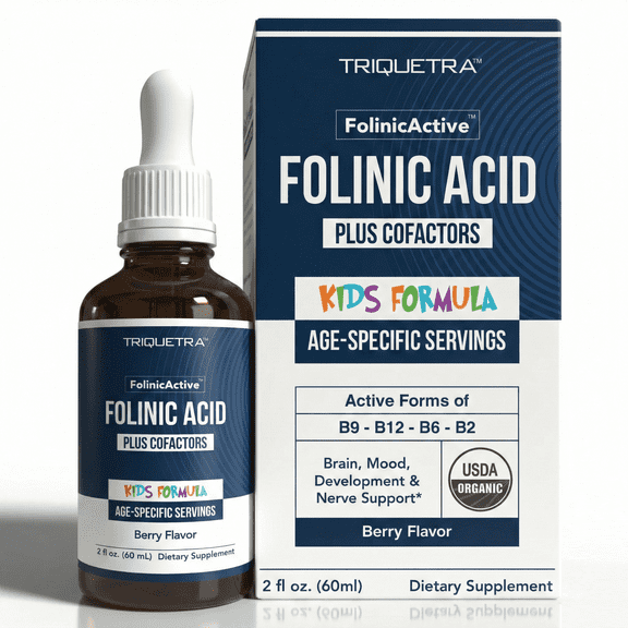 Triquetra Health FolinicActiveâ„¢ Kids Folinic Acid + B12 Drops