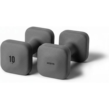 SafeGrip Square Dumbbells - Anti-Slip Thick Handle Weights For Home Gym Workouts
