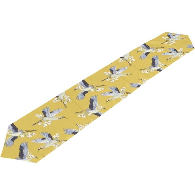 Hidove Table Runner Elegant Flying Crane Washable Table Cloth Runner