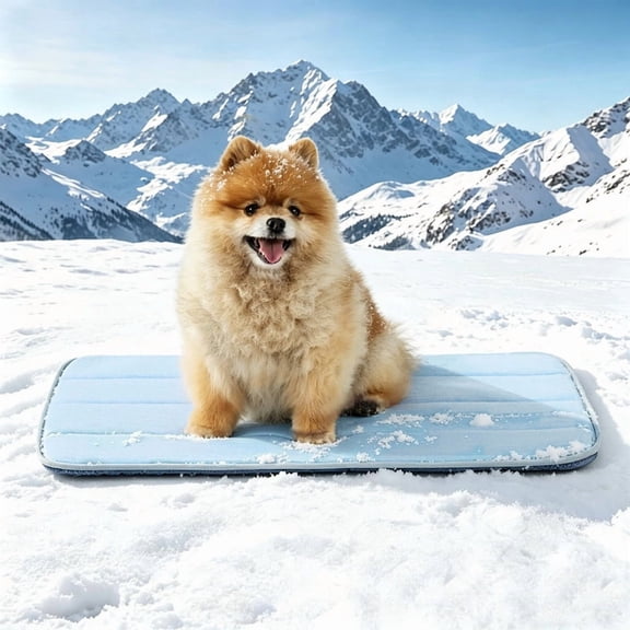 GOOPAWS Dog Cooling Mat, 24" x 18" Non-Slip Self-Cooling Summer Pet Mat for Indoor Outdoor Kennel Floor Use