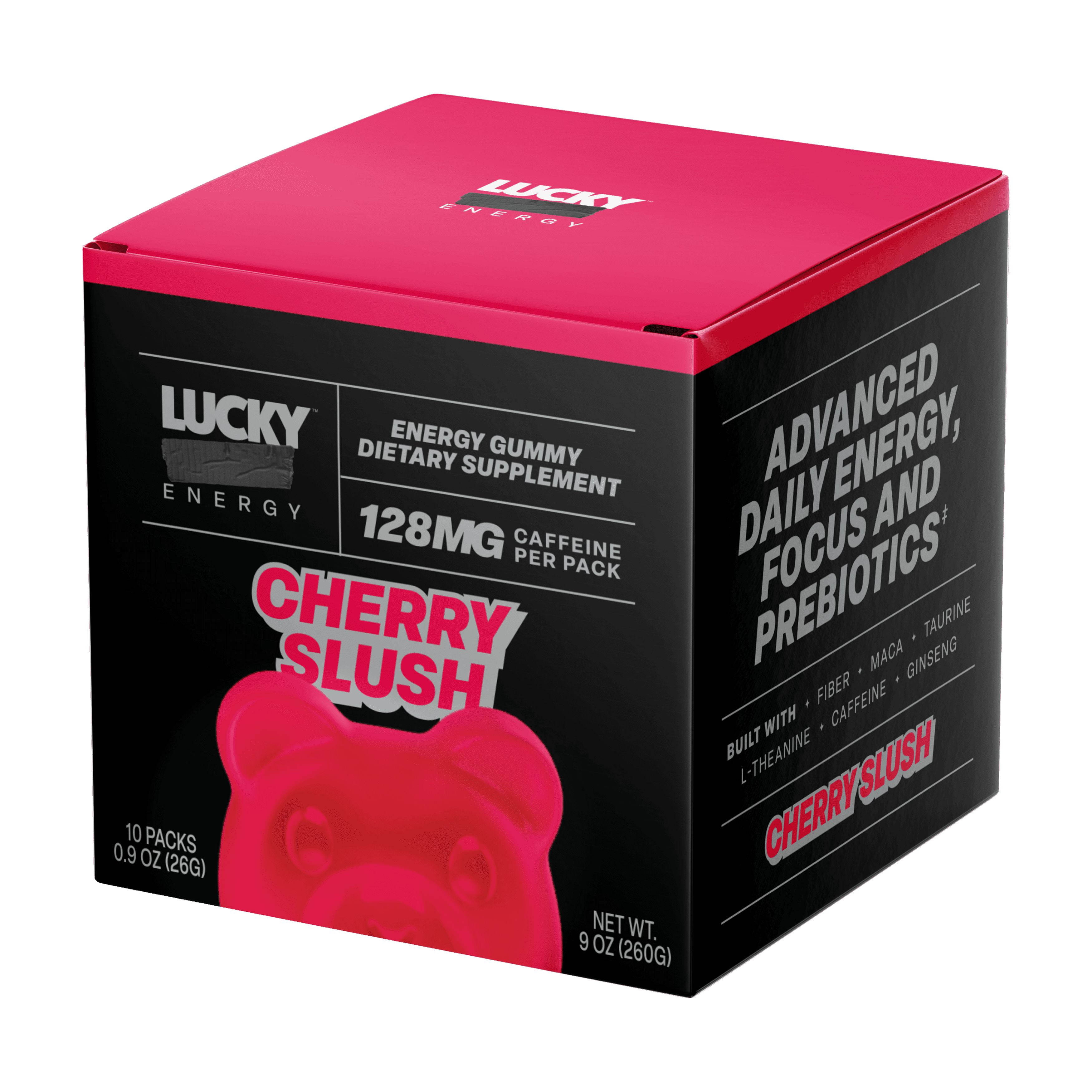 Lucky Energy Cherry Slush 10 Pack Gummies