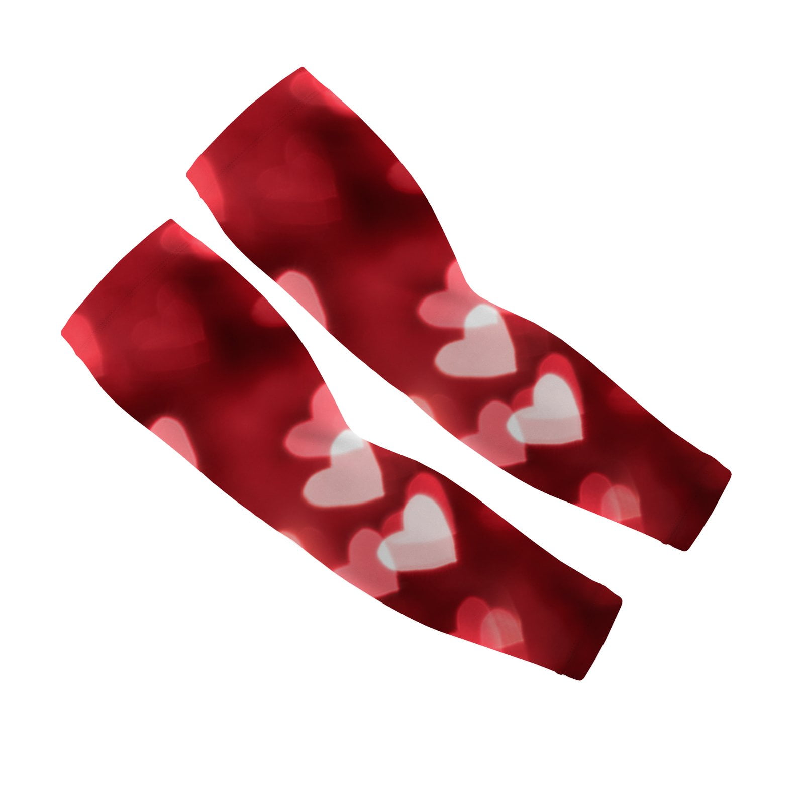 Hidove UV Sun Protection Arm Sleeves, Blurred Hearts. Valentines Day