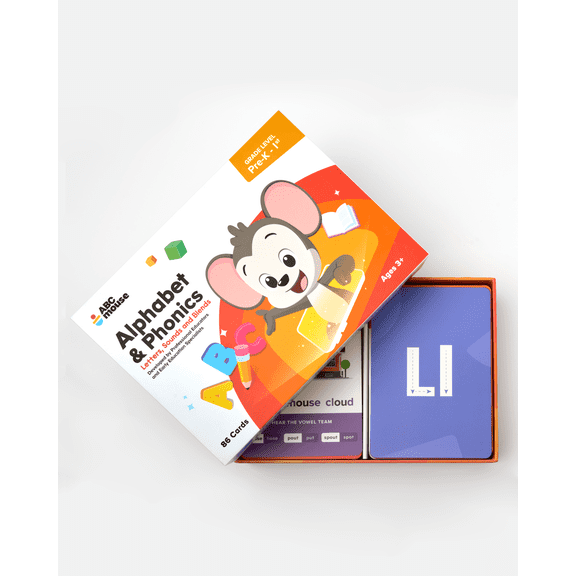 ABCmouse Alphabet and Phonics Flash Cards, Letter Sounds and Blends, 86 Cards