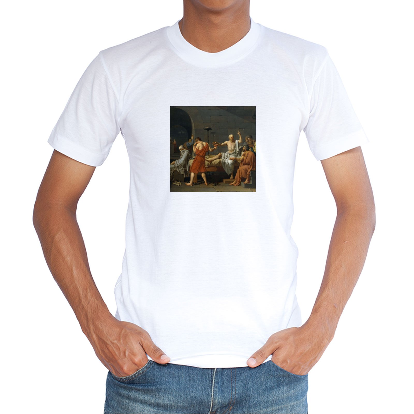 Hidove White Athletic Shirts for Unisex, French Neoclassical Painting ...