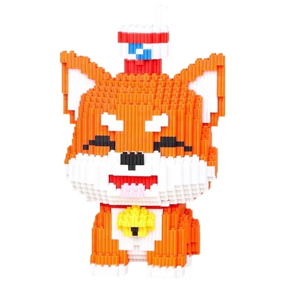 Hidpriva 3300 PCS Animal 7D Micro Building Block Set, Gift for Adults and Kids, Toy Building Blocks, Shiba