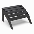 thumbnail image 1 of Hidpriva Outdoor Adirondack Ottoman, HDPE Weather Resistant Folding Footstool for Patio Pool Porch Lawn, Black, 1 of 7
