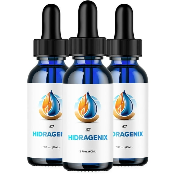 Hidragenix Drops Advanced Formula Support - Hidragenix Liquid Drops for Wellness, New 2024 Formula, Hydragenix 3 Pack - 3 Month Supply