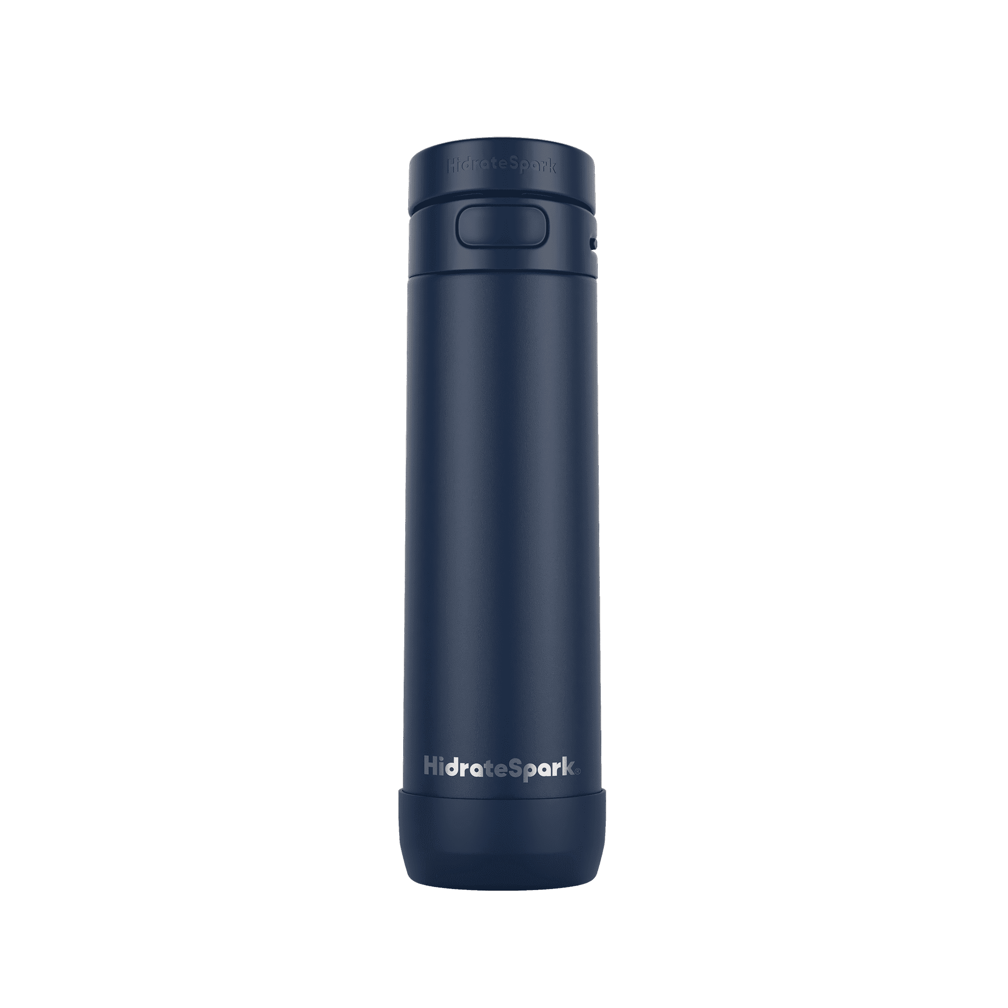 HidrateSpark 21oz Chug Water Bottle with Silicone Boot - Air Tag Compatible - Navy