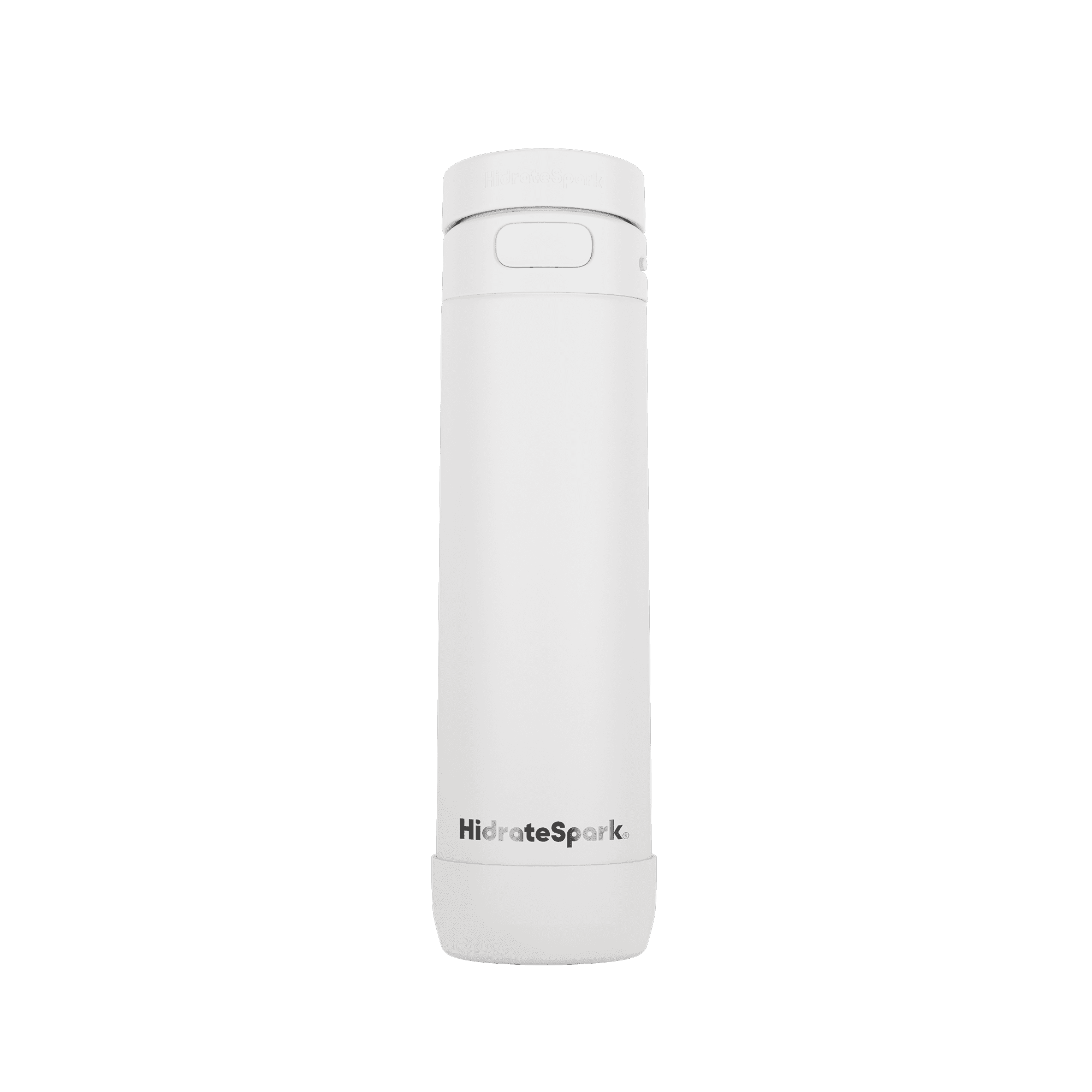 HidrateSpark 21oz Chug Water Bottle with Silicone Boot - Air Tag Compatible - White