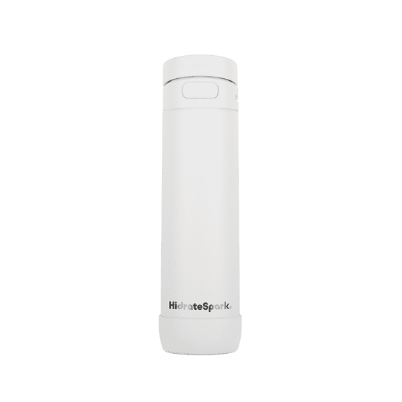 HidrateSpark PRO 2 21 oz Smart Ready Water Bottle with Silicone Boot - Chug White