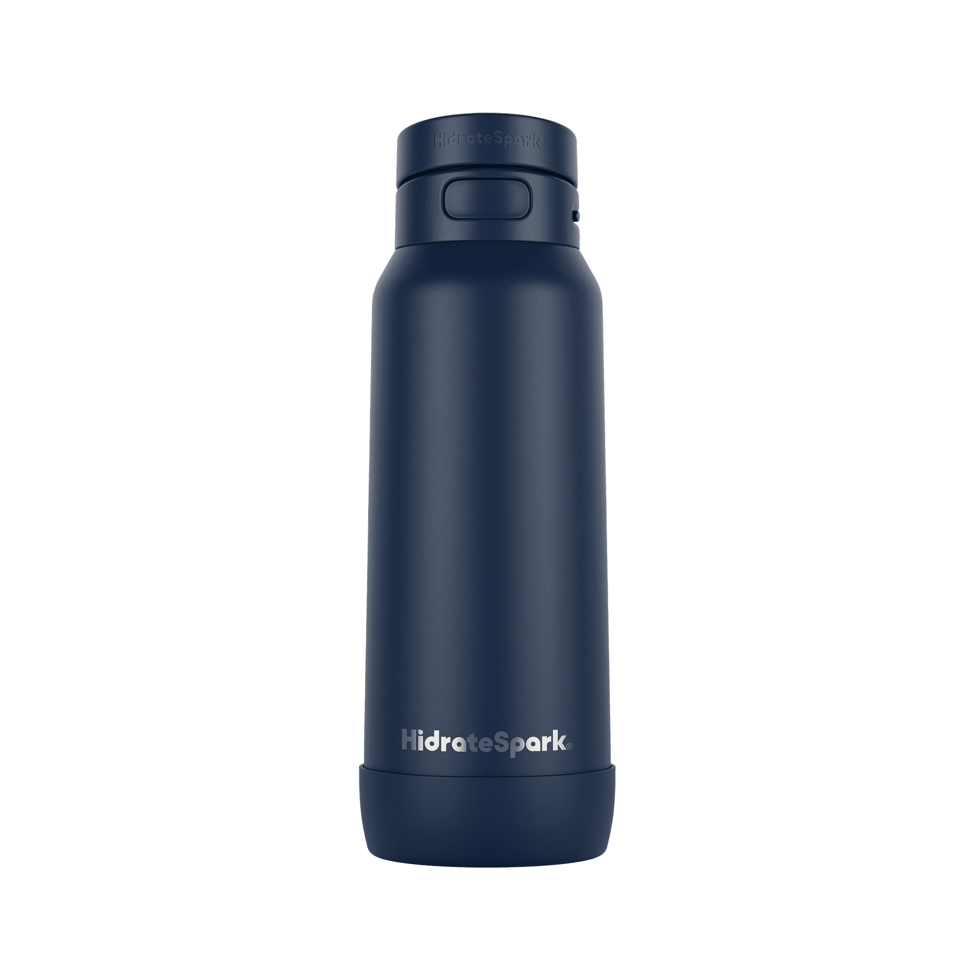 HidrateSpark 32oz Chug Water Bottle with Silicone Boot - Air Tag Compatible - Navy