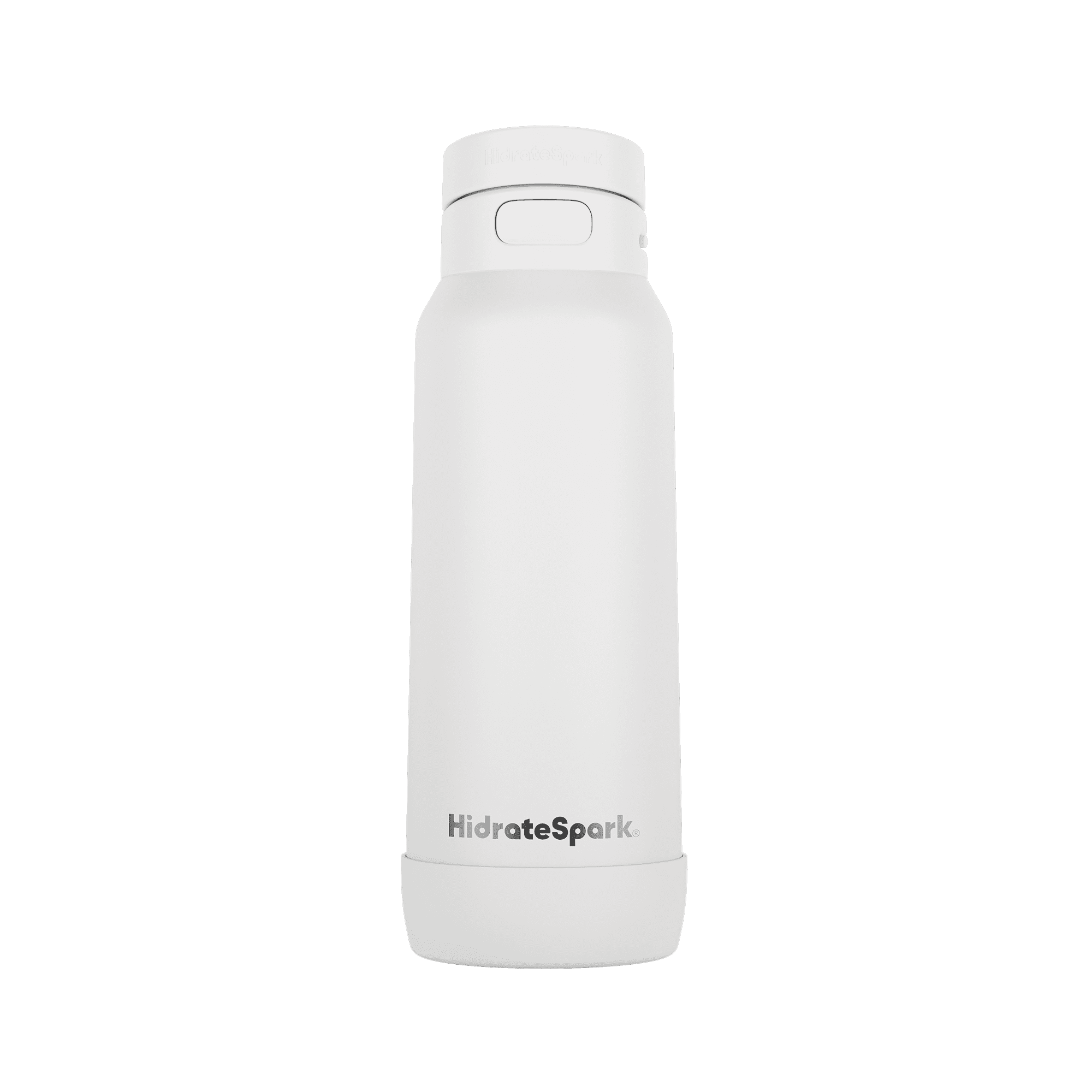HidrateSpark 32oz Chug Water Bottle with Silicone Boot - Air Tag Compatible - White